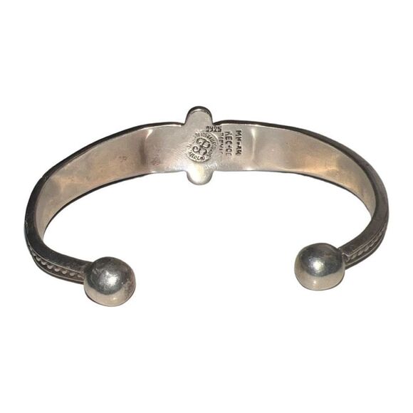 Vintage Rare Talleres De Los Ballesteros TaxCo 925
Silver Cuff Bracelet - Picture 2 of 9